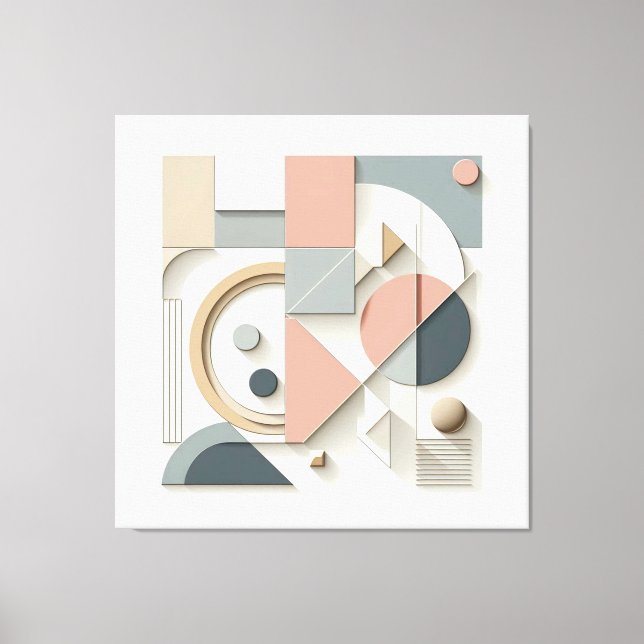 Impressão Em Tela Symmetric Shape Ensemble (Frente)