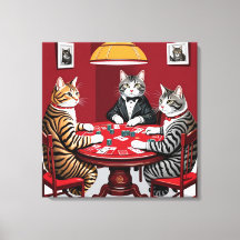 Tabby Cats Reproduzindo Poker
