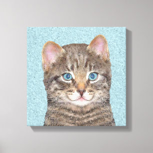 Impressão Em Tela Tabelas de cinzas por Pintura de Gato - Arte de Ga