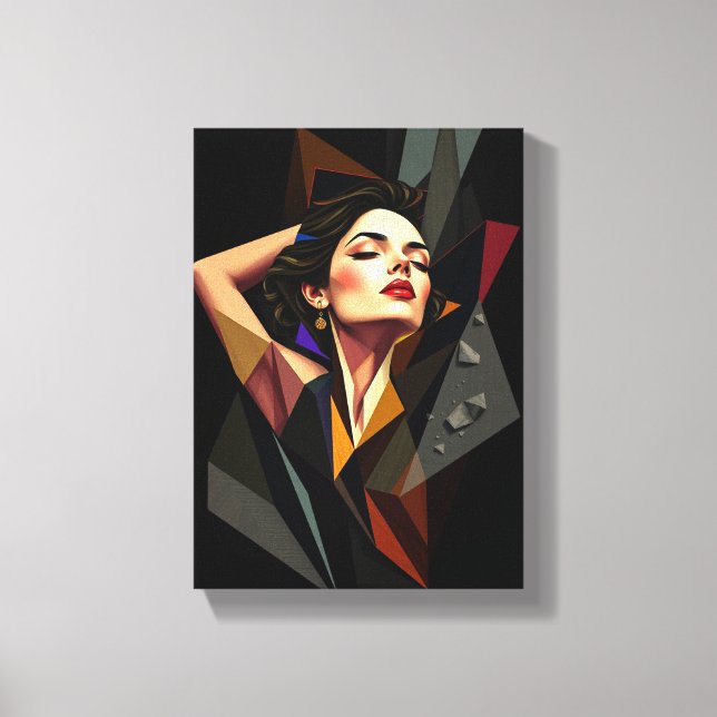 Impressão Em Tela Tableau Déco ( Art Abstrait exprimant La Liberté ) (Frente)