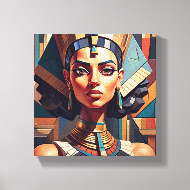 Impressão Em Tela Tableau Déco ( Éclat du Nil ) (Frente)