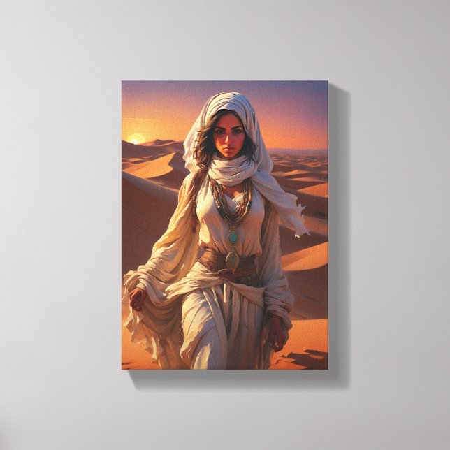 Impressão Em Tela Tableau Déco (La Beauté Du Sahara) (Frente)