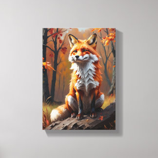 Impressão Em Tela Tableau Décoratif ( Renard D'Automne)