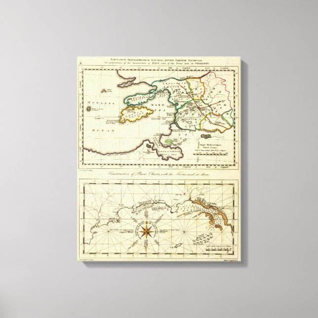 Impressão Em Tela Tabularum geographicarum (Frente)