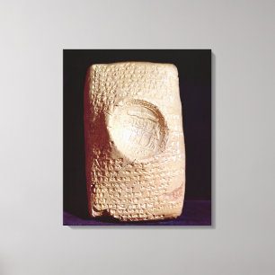 Impressão Em Tela Tabuleta com inscrição cuneiform