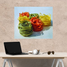 Tagliatelle Pasta Comida Arte Esticada Telas Impre