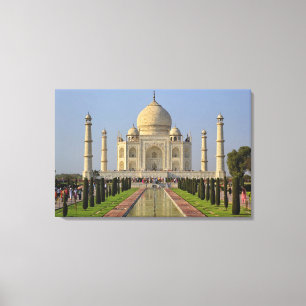 Impressão Em Tela Taj Mahal, um mausoléu localizado em Agra, Índia, 