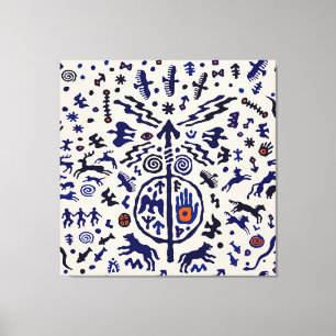 Impressão Em Tela Talismã Ritual Xamã Viking