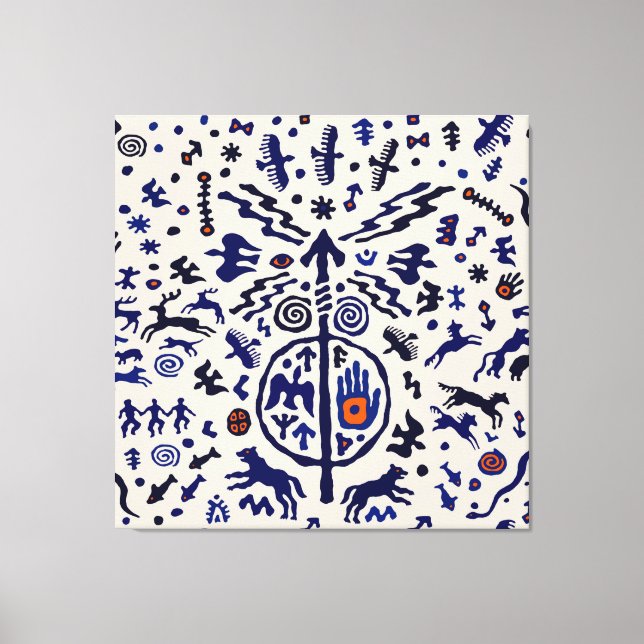 Impressão Em Tela Talismã Ritual Xamã Viking (Frente)
