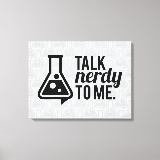 Impressão Em Tela Talk Nerdy (Frente)