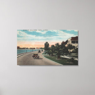 Impressão Em Tela Tampa, Florida - vista da avenida de Bayshore