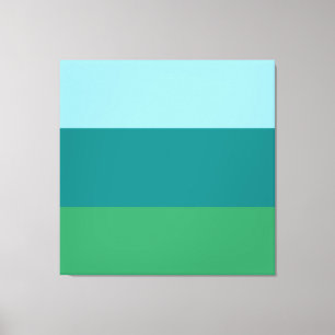Impressão Em Tela Tanager Turquesa, Azul Teal e Verde Kelly Horiz