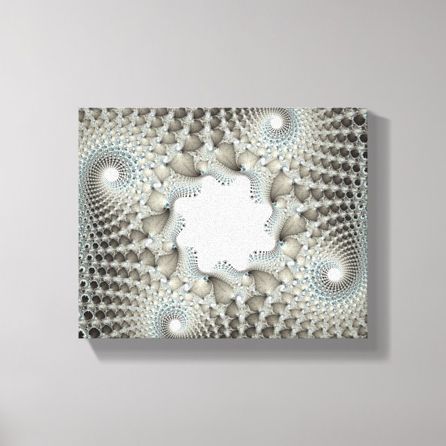 Impressão Em Tela Tangido em azul (Frente)