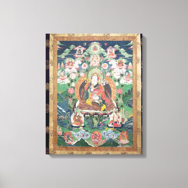 Impressão Em Tela Tanka de Padmasambhava, c.749 AD (Frente)