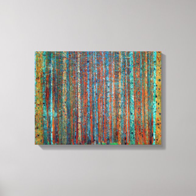 Impressão Em Tela Tannenwald Gustav Klimt (Frente)