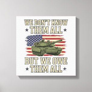 Impressão Em Tela Tanque de Lembrança Militar Camisa Patriótica Desi