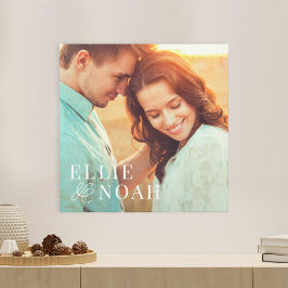 Impressão Em Tela Tão Apaixonado Foto Personalizada em Tela Enrolada