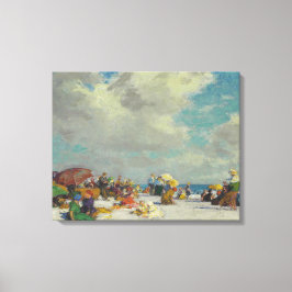 Impressão Em Tela Tarde de Verão na praia (por E.H. Potthast)
