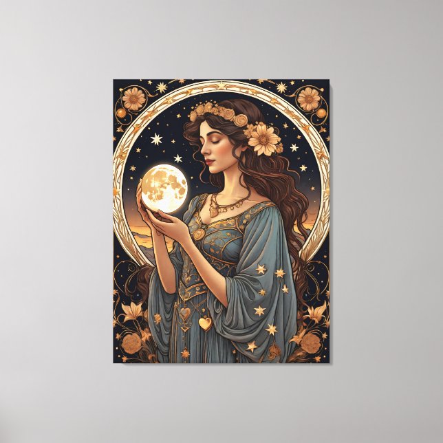 Impressão Em Tela tarô romântico (Frente)