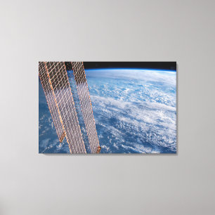 Impressão Em Tela Tasman E Mares De Coral Cobrados Por Nuvens.