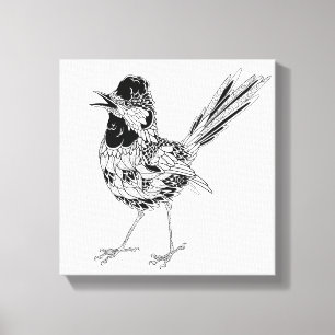 Impressão Em Tela Tatuagem 6 do pássaro