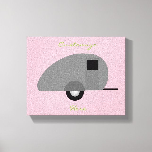 Impressão Em Tela Teardrop Trailer Minúsculo Thunder_Cove (Frente)