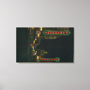 Impressão Em Tela Teatro de Broadway em Portland na rua principal