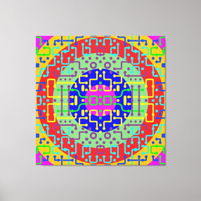 Impressão Em Tela Techno Circus 2 (Frente)