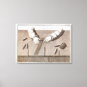 Impressão Em Tela Técnica de Basse-Lisse na tapeçaria dos Gobelins