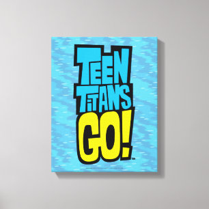 Impressão Em Tela Teen Titans Go!   Logotipo