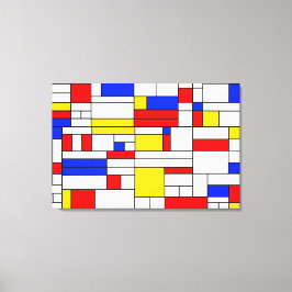 Impressão Em Tela Tela de Abstrato de Arte do Estilo Mondrian Piet