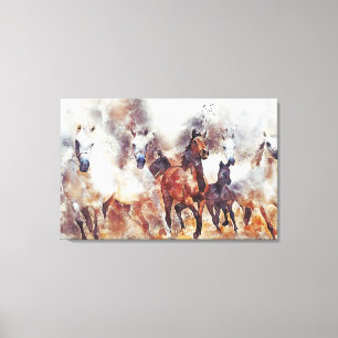 Impressão Em Tela Tela de Arte de Cavalos Selvagens