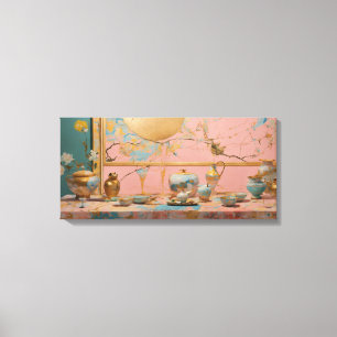 Impressão Em Tela Tela de Arte Molhada Colorida Moderna