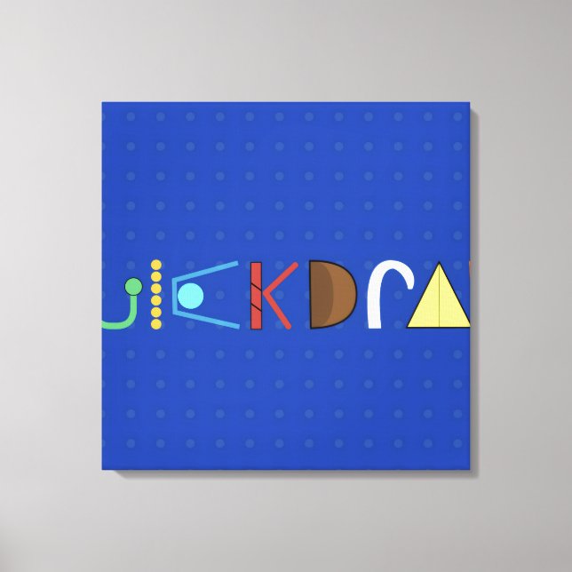Impressão Em Tela Tela de Arte Quickdraw (Frente)