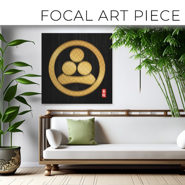 Impressão Em Tela Tela de crista da família Kamon WATANABE (Criador carregado)