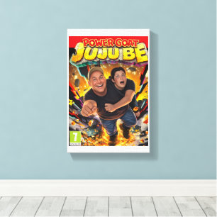 Impressão Em Tela Tela de Lona da Capa do Jogo Power Goat e JuJu Be