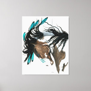 Impressão Em Tela Tela de pintura de pintura de cavalo majestoso imp