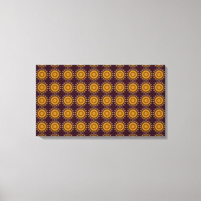 Impressão Em Tela Tela de Sol Dourado (Frente)