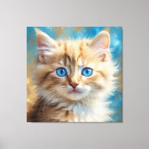 Impressão Em Tela Tela de tela de desenho de Kitten Adorable