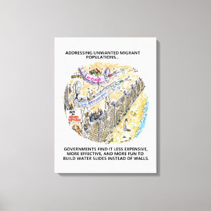 Impressão Em Tela Tela de tela de Diapositivos de Água para Refugiad