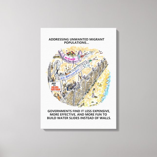 Impressão Em Tela Tela de tela de Diapositivos de Água para Refugiad (Frente)