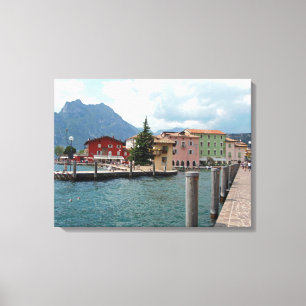 Impressão Em Tela Tela de tela do Lago Garda Torbole