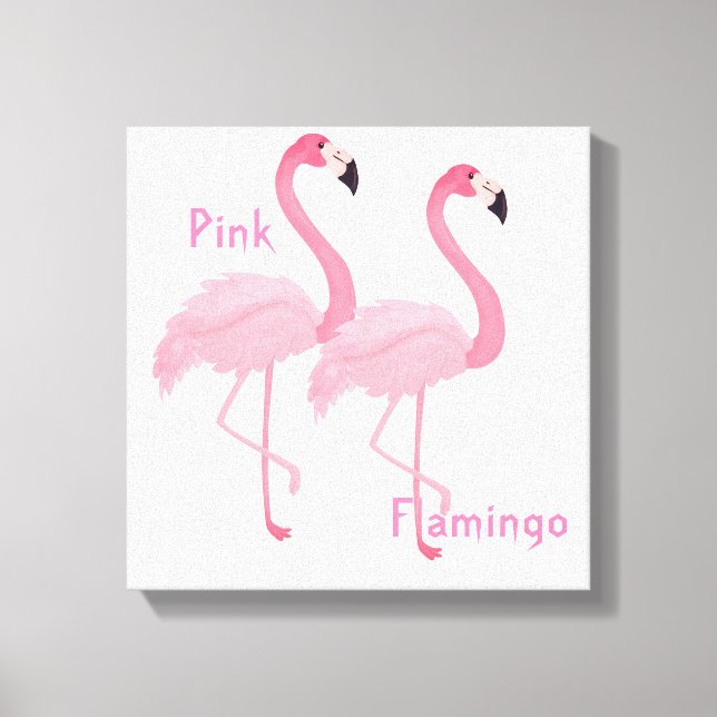 Impressão Em Tela Tela de tela Flamingo rosa (Frente)