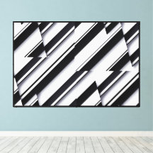 Tela Enrolada com Design Abstrato Moderno