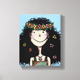 Impressão Em Tela Tela Enrolada, Menina da Primavera