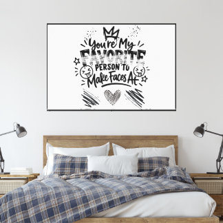 Impressão Em Tela Tela Envelopada com Design de Slogan de Amigos