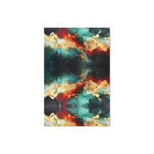 Tela Envelopada Premium Christmas Marble Glow 