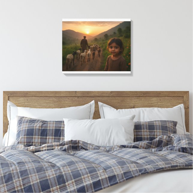 Impressão Em Tela Tela Envolviente Premium (Insitu(Quarto))