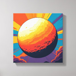 Impressão Em Tela Tela Esticada Pôr do Sol Celestial