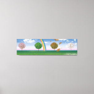 Impressão Em Tela Tela gigante imprime quatro estações de arte digit